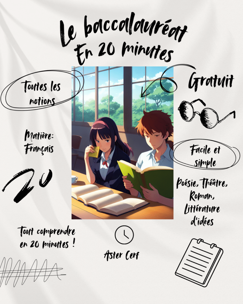 Bac 2026 facile et rapide: Le baccalauréat en 20 minutes: Français, les notions. Gratuit 1 Bac français facile et rapide
